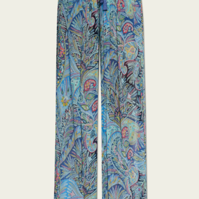 Etro Floral Paisley Wide-Leg Pant - Image 1