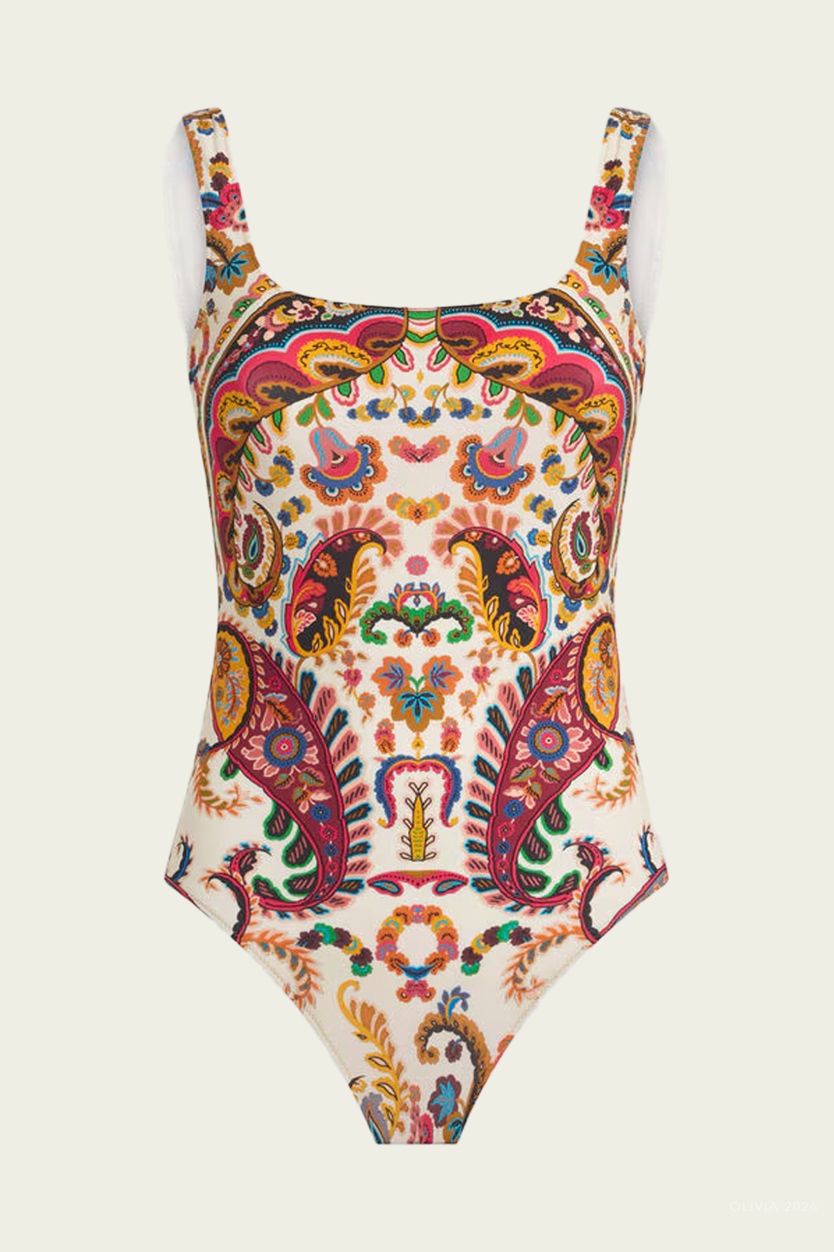 Etro Floral Paisley Motif One-Piece Swimsuit - Image 1