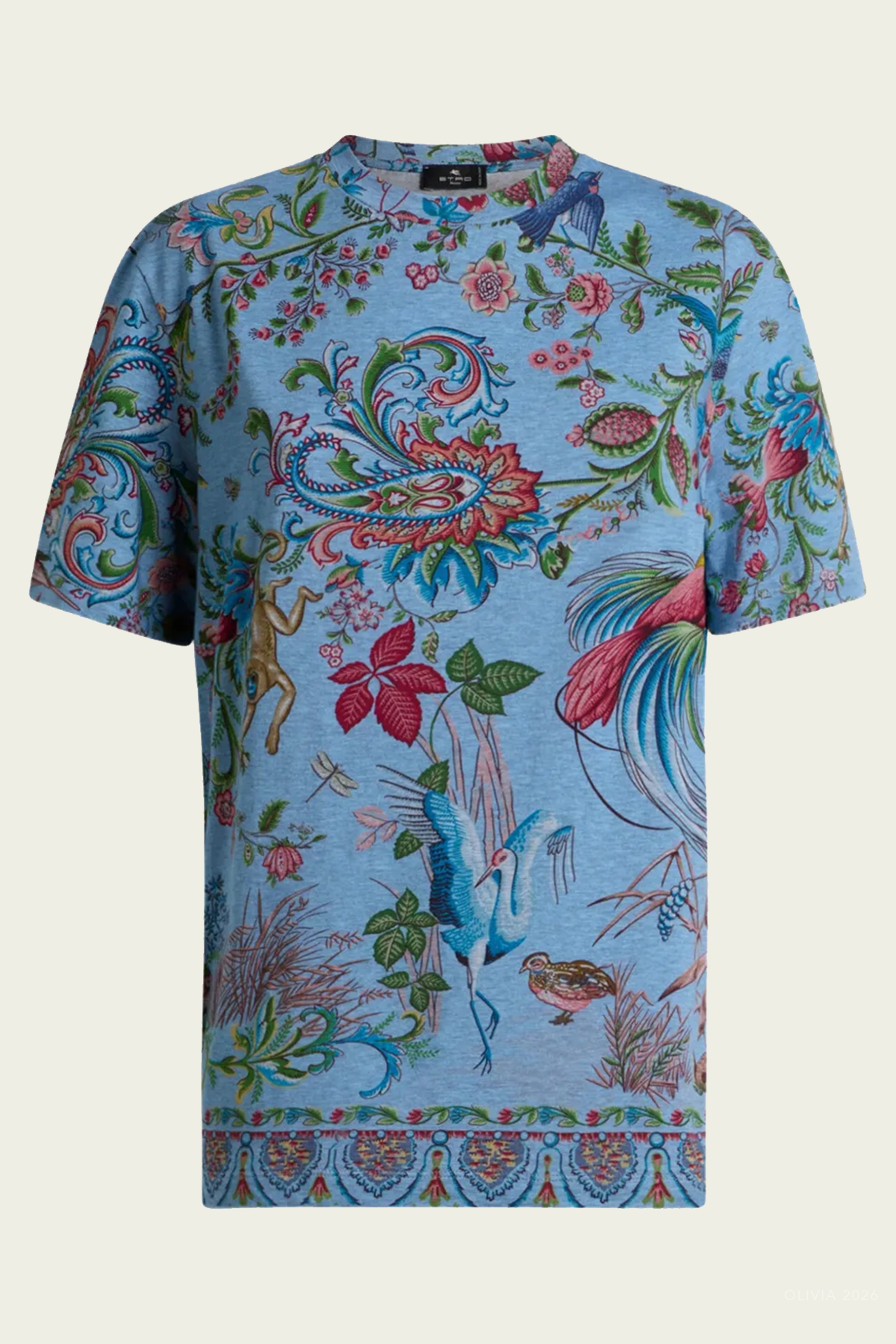 Etro Flora-Fauna Motif T-Shirt - Image 1