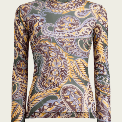 Etro Paisley Tulle Sweater - Image 1