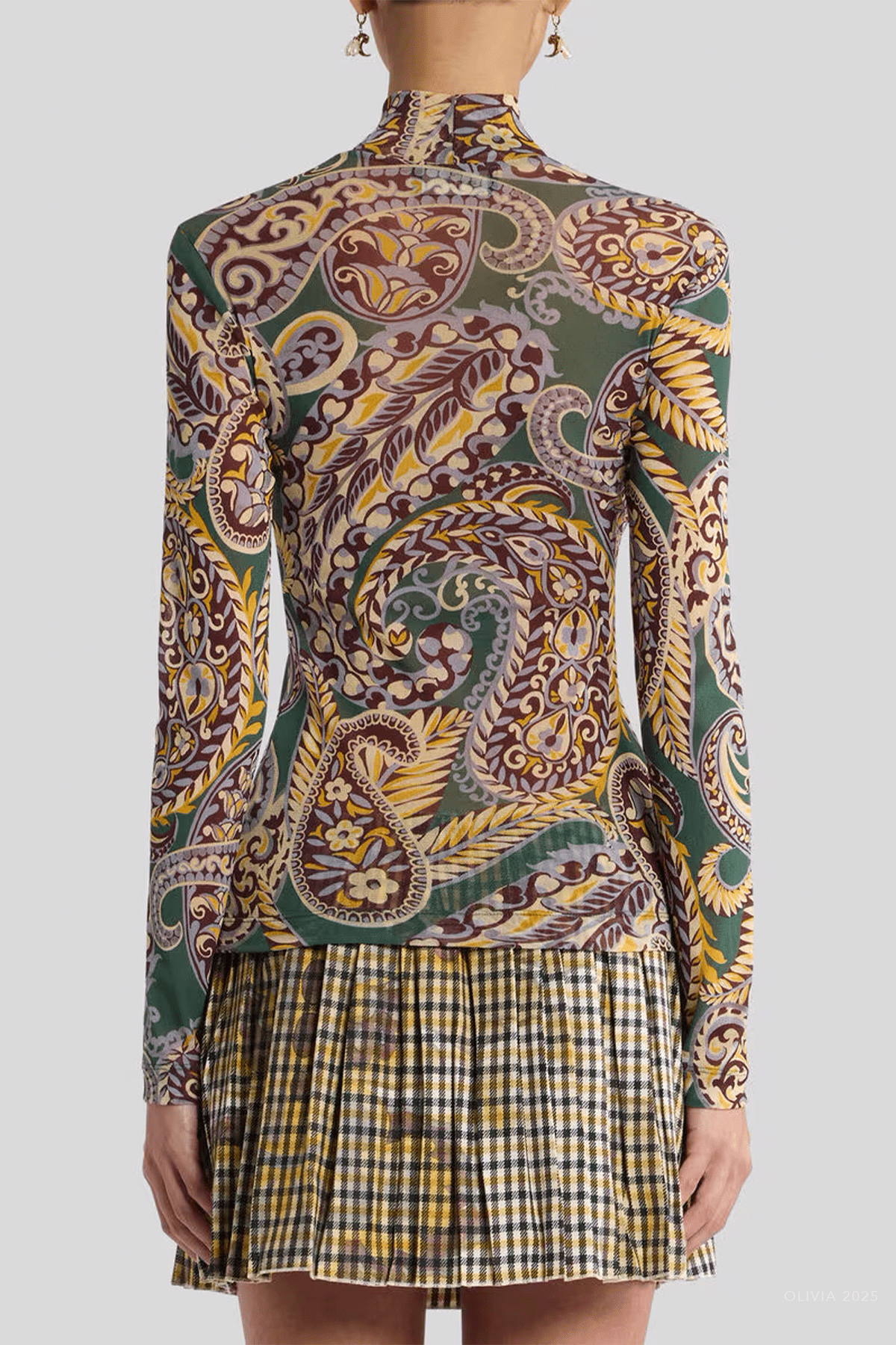 MNETRO051026011533190_3 Etro Paisley Tulle Sweater - Image 3