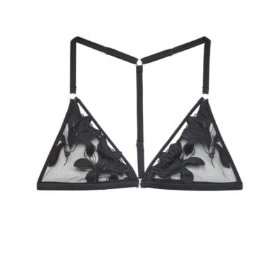 fleur du mal Lily Embroidery Racer Triangle Bra - Image 1
