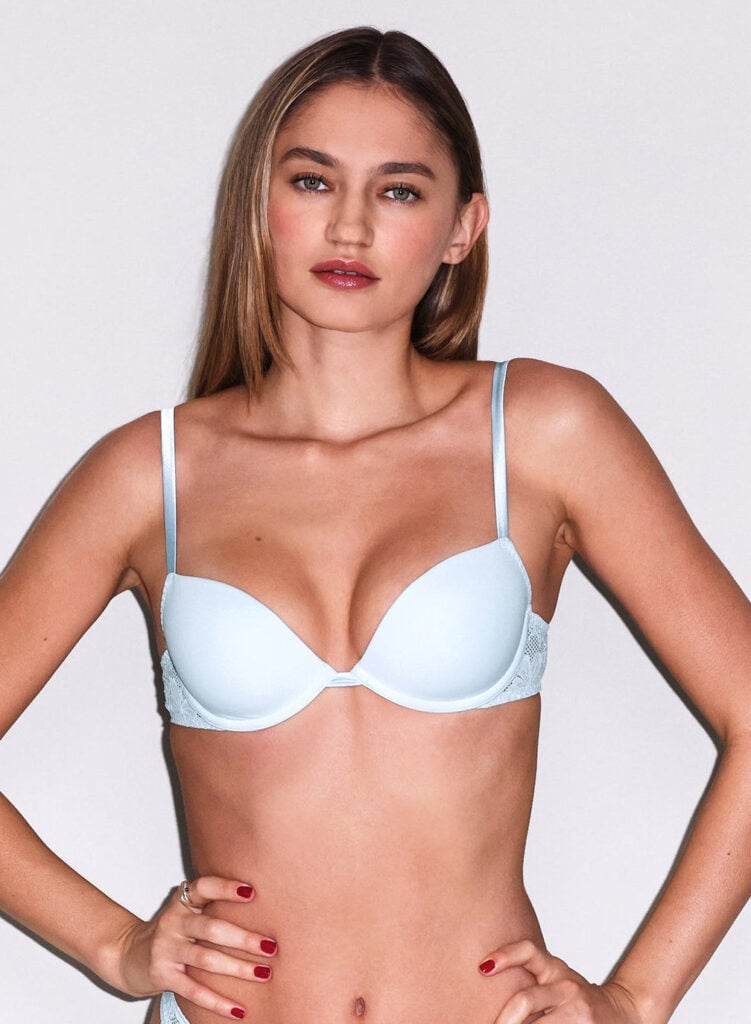 fleur du mal Le Stretch Lace Molded Demi Bra - Image 1