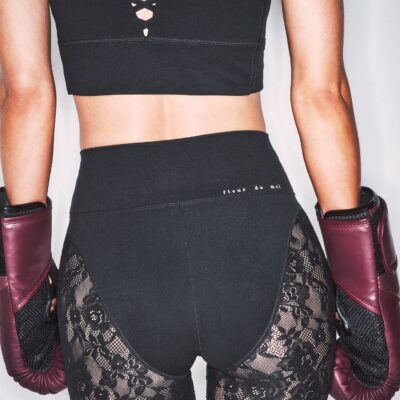 fleur du mal Le Stretch Lace Legging - Image 1