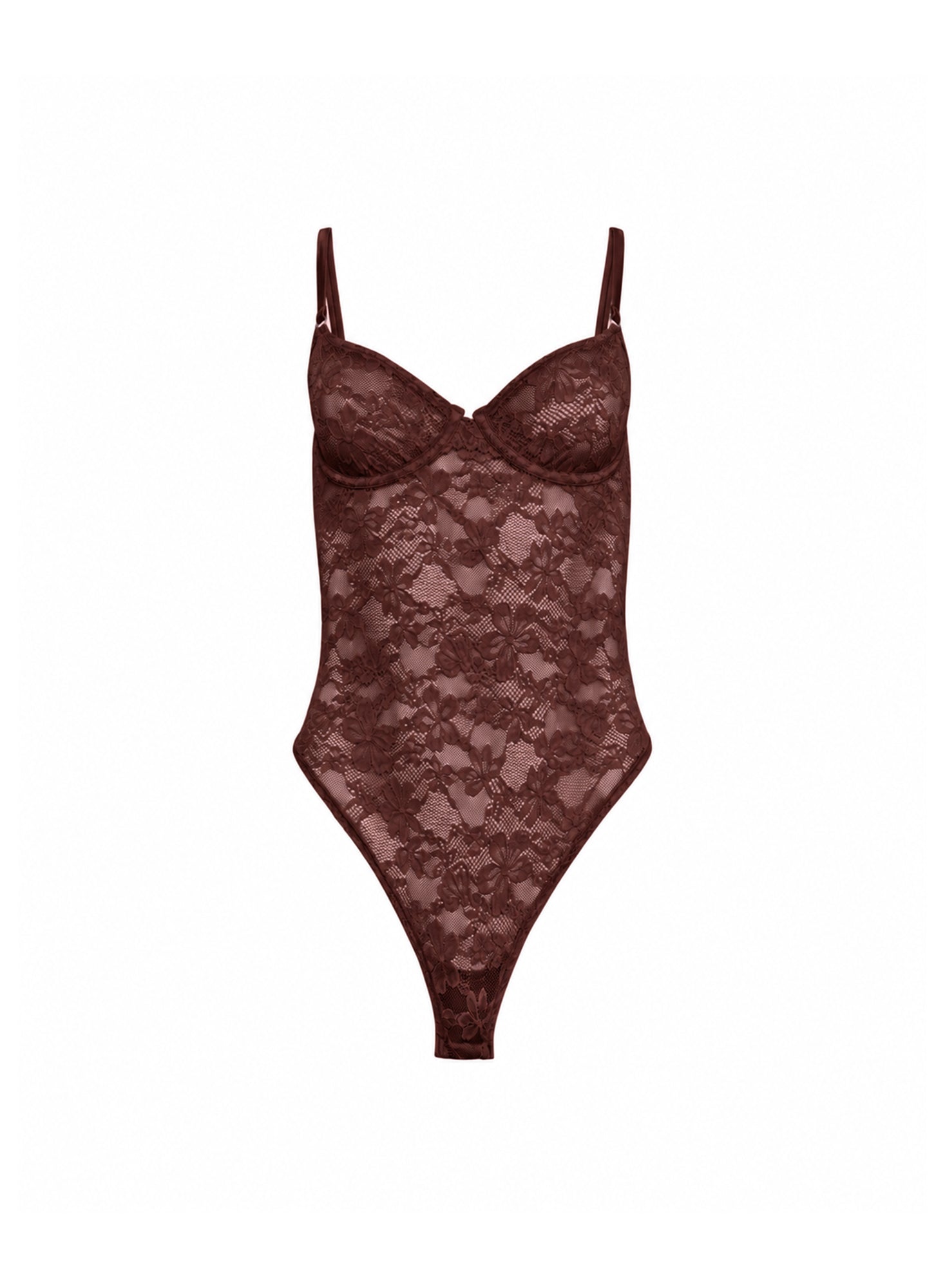 MNFDM041026035305088_3 fleur du mal Le Stretch Lace Bodysuit - Image 3