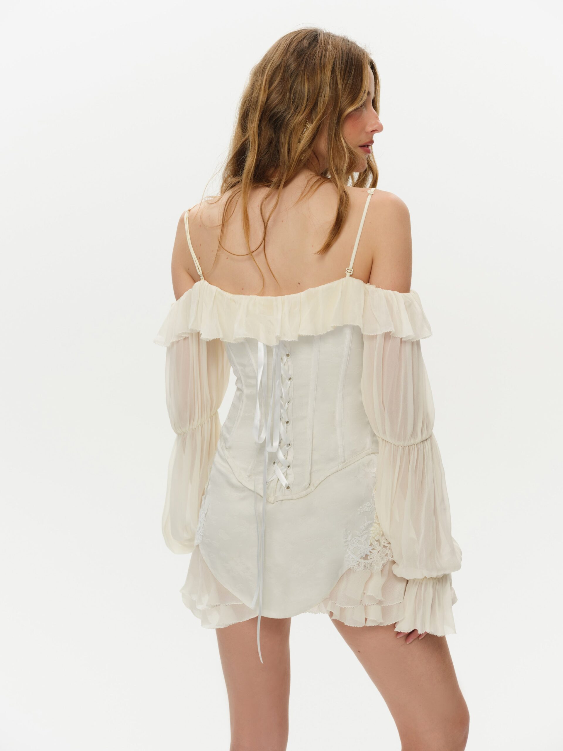 MNFO041026035745112_3 For Love & Lemons Zahra Mini Dress - Image 3