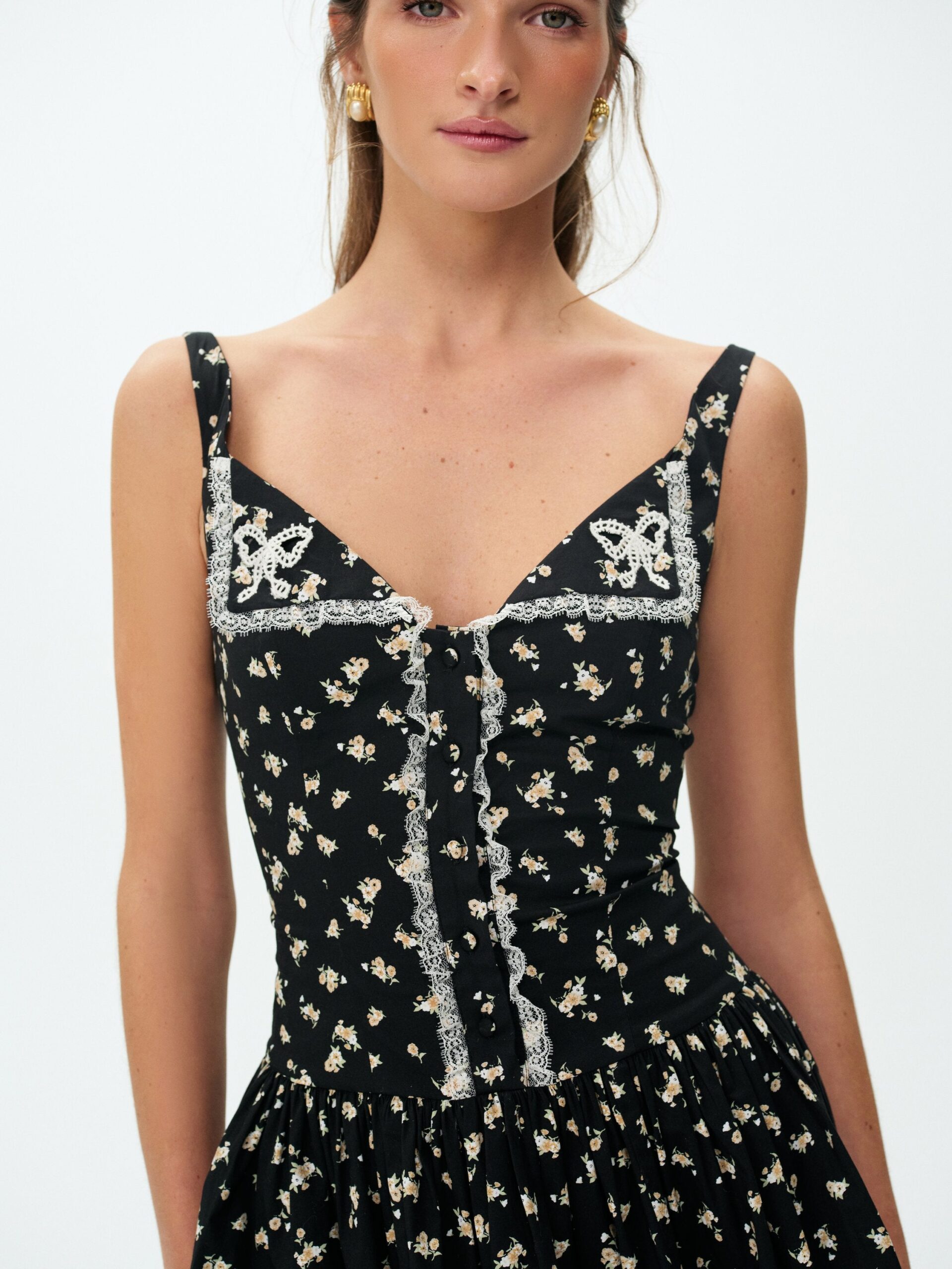 For Love & Lemons Western Wildflower Mini Dress - Image 1
