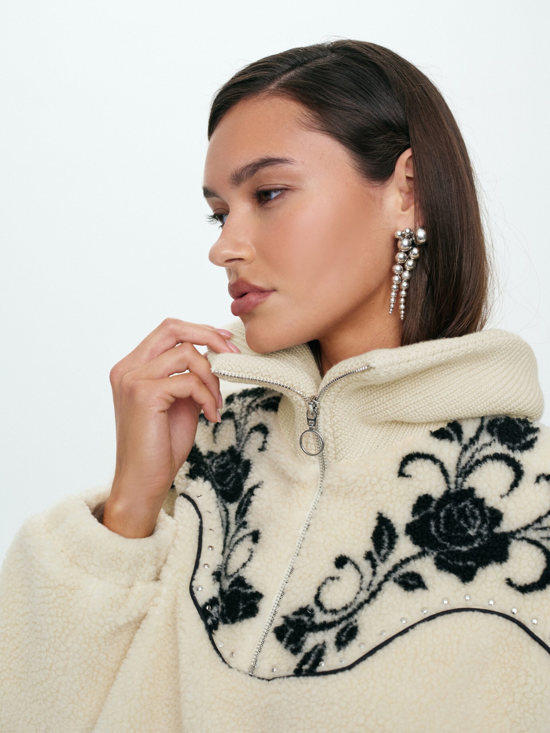 For Love & Lemons Western Floral Sherpa - Image 1