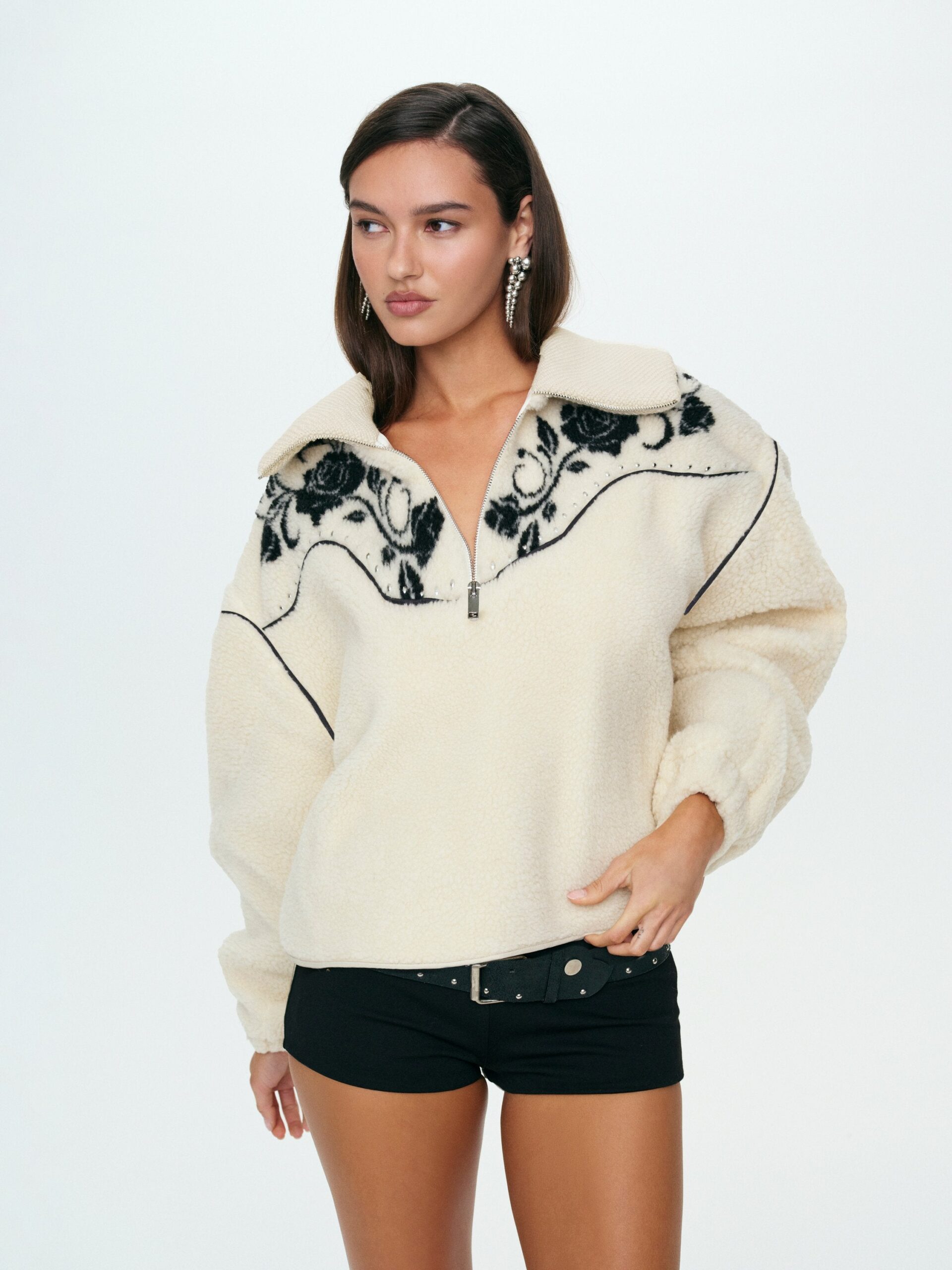 MNFO041026035745117_2 For Love & Lemons Western Floral Sherpa - Image 2