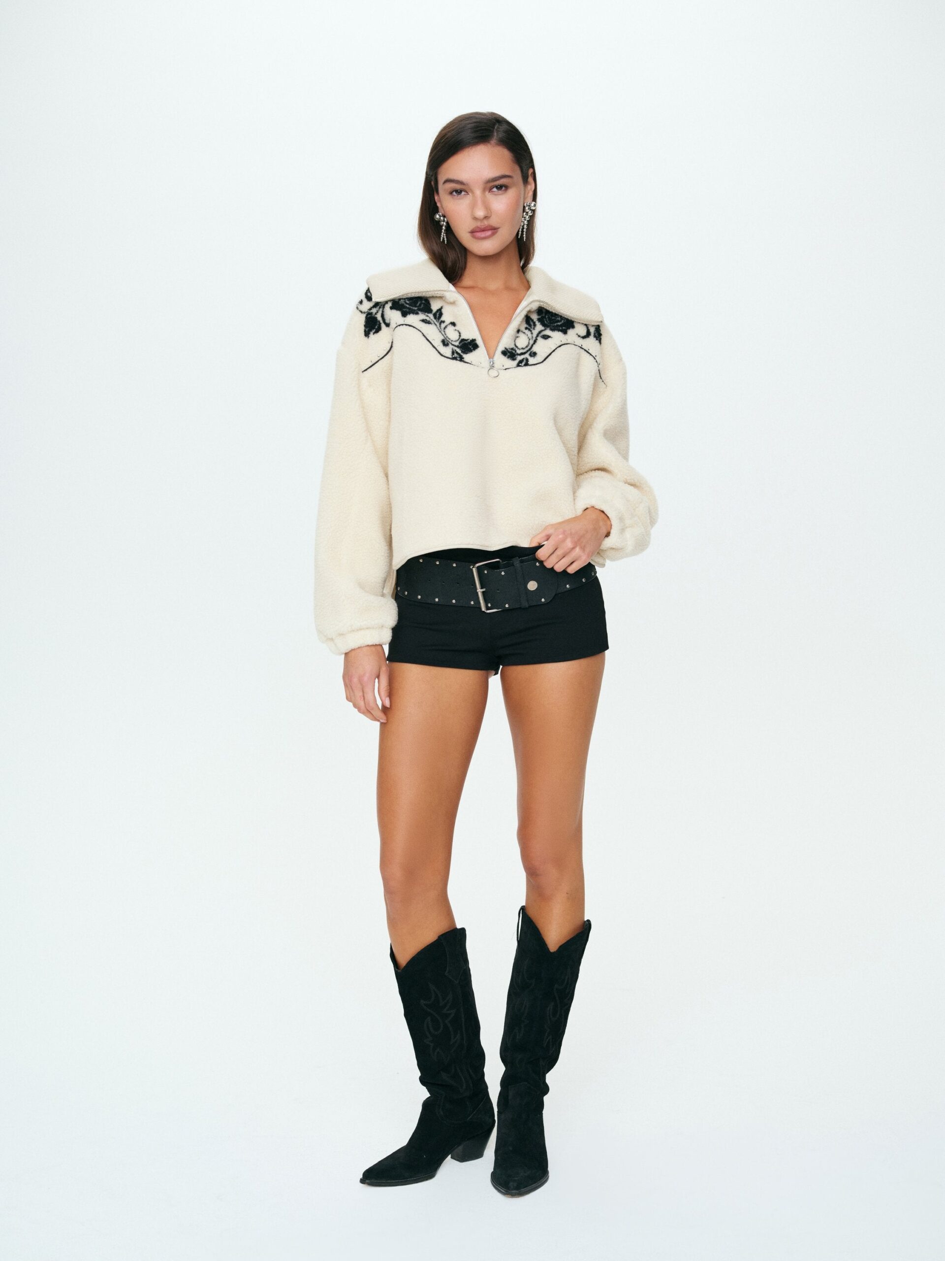 MNFO041026035745117_3 For Love & Lemons Western Floral Sherpa - Image 3