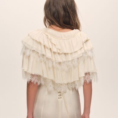 For Love & Lemons Vienna Ruffled Shawl - Image 2