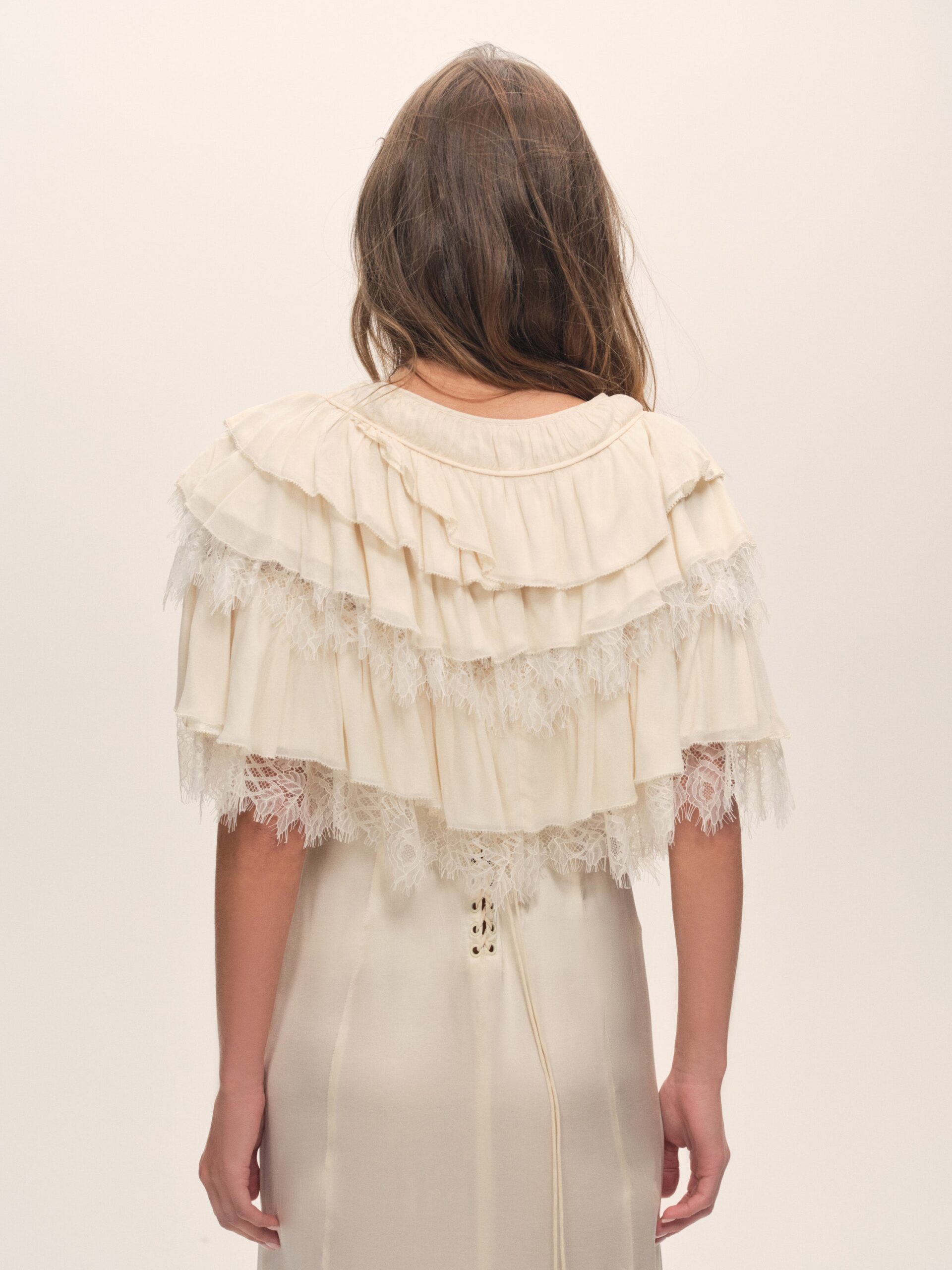 MNFO041026035745118_2 For Love & Lemons Vienna Ruffled Shawl - Image 2