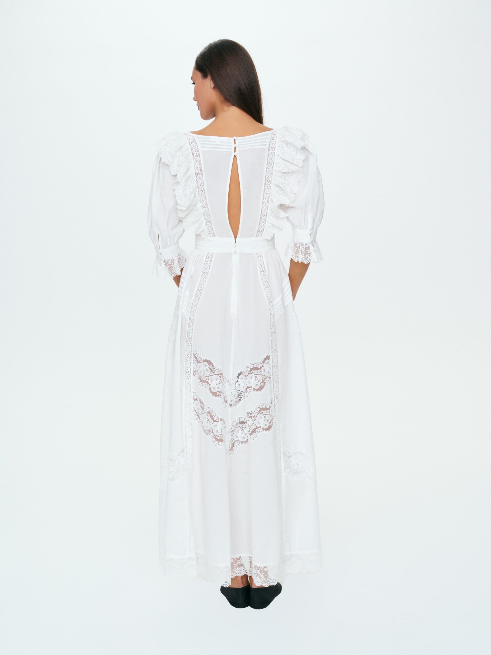 MNFO041026035745120_3 For Love & Lemons Victorian Maxi Dress - Image 3