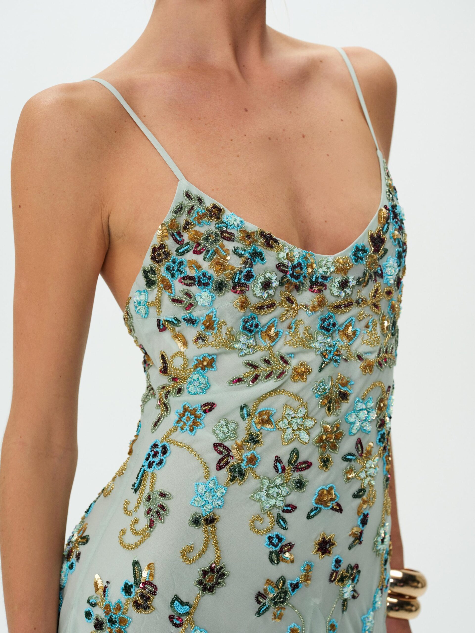 MNFO041026035745128_2 For Love & Lemons Tiffiany Asymmetrical Beaded Mini Dress - Image 2