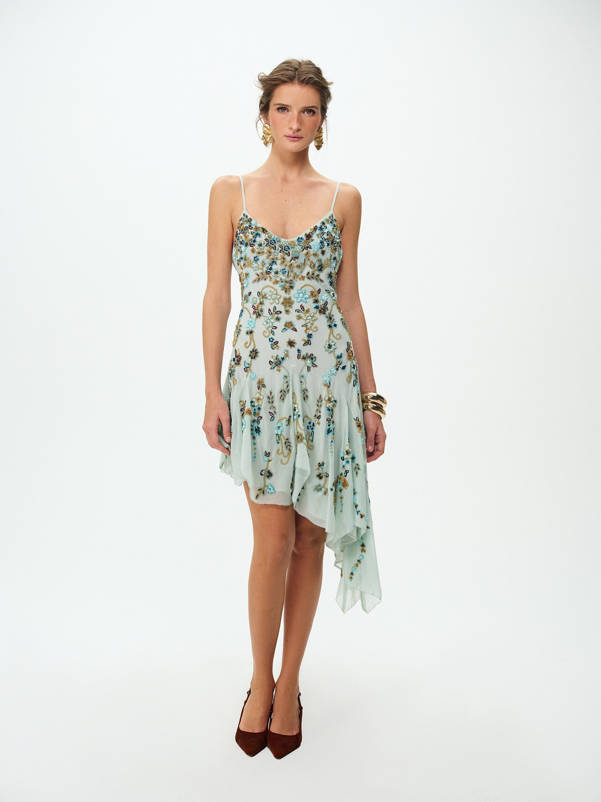 MNFO041026035745128_3 For Love & Lemons Tiffiany Asymmetrical Beaded Mini Dress - Image 3