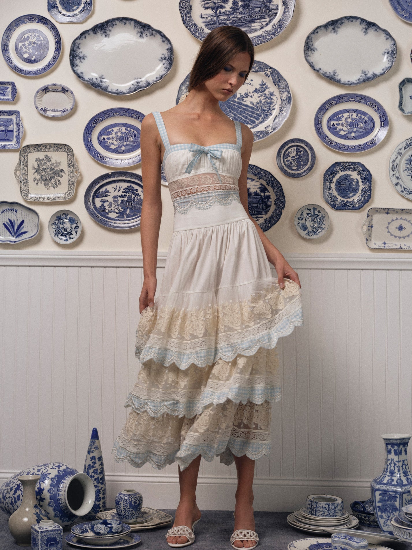 For Love & Lemons Tessa Midi Dress - Image 1