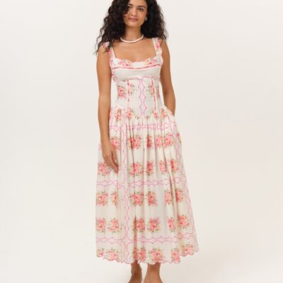 For Love & Lemons Tea Time Midi Dress - Image 1