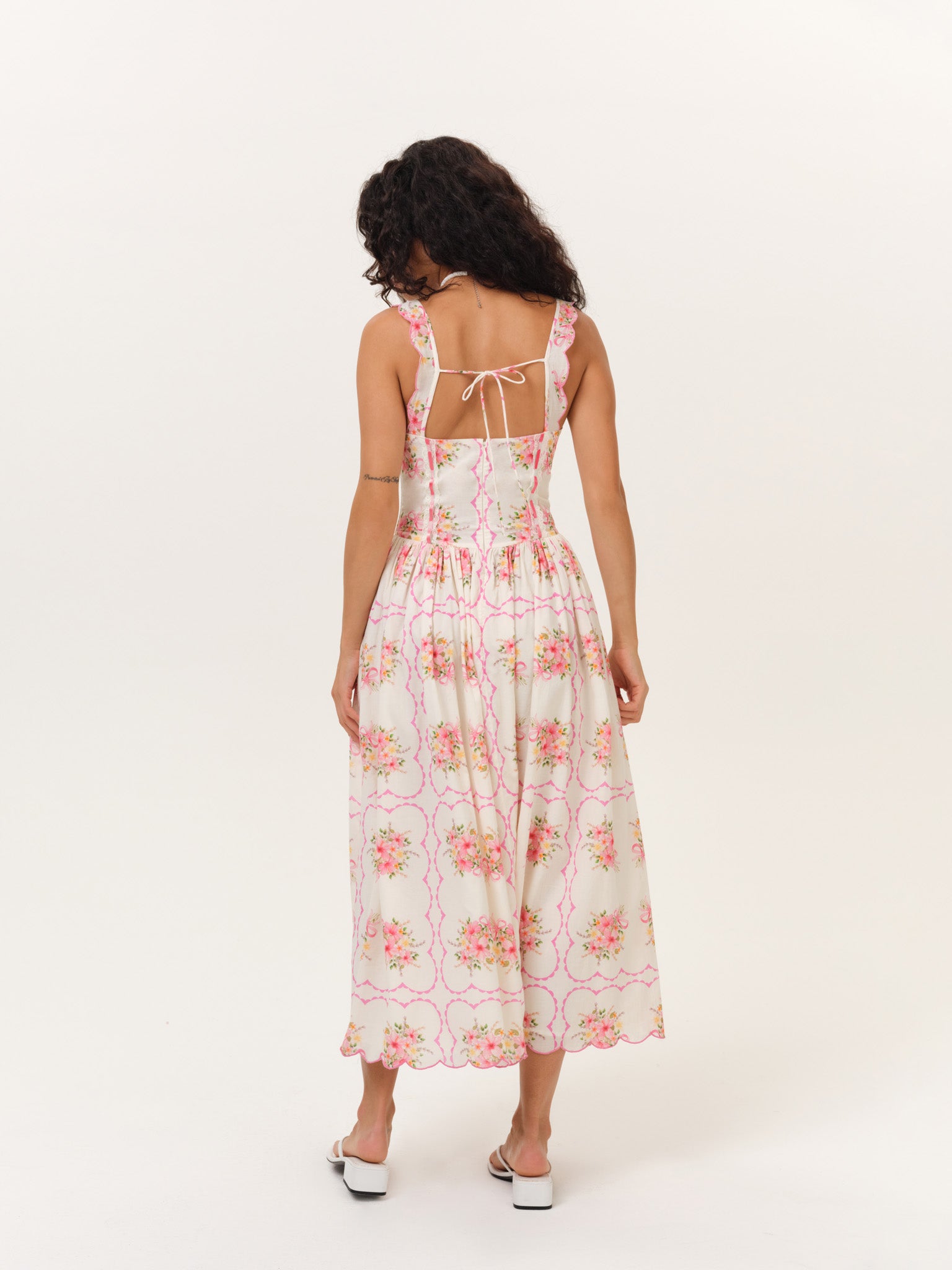 MNFO041026035745135_3 For Love & Lemons Tea Time Midi Dress - Image 3