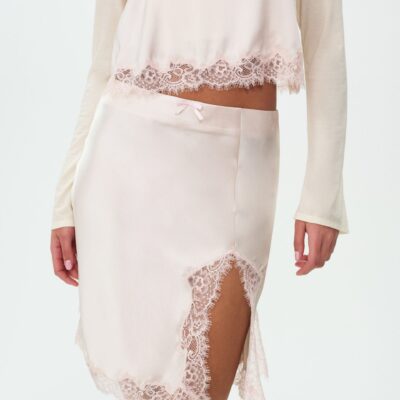 For Love & Lemons Sydney Midi Slip Skirt - Image 2