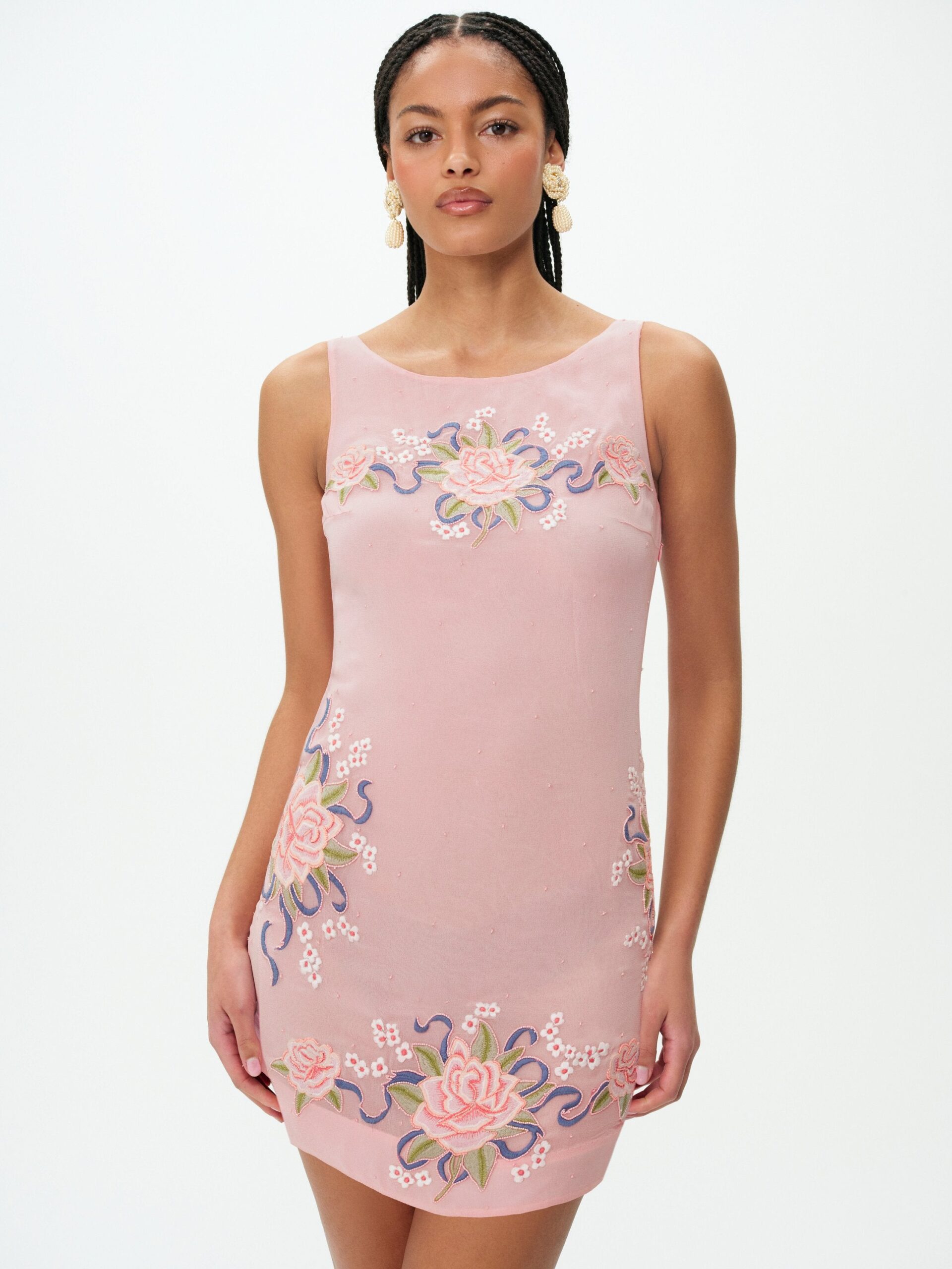 For Love & Lemons Stella Beaded Mini Dress - Image 1