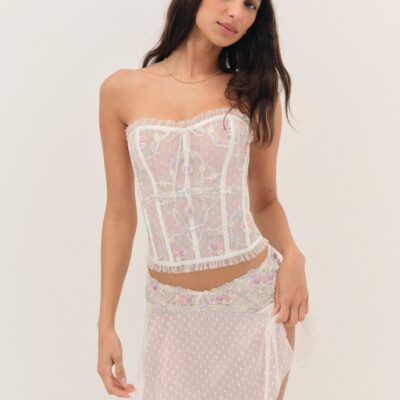 For Love & Lemons Spring Blossom Mini Skirt - Image 2