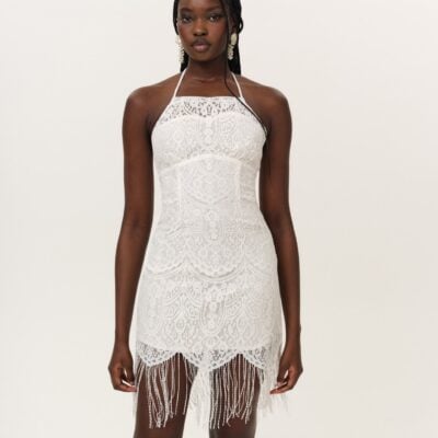 For Love & Lemons Siren Fringe Mini Dress - Image 1