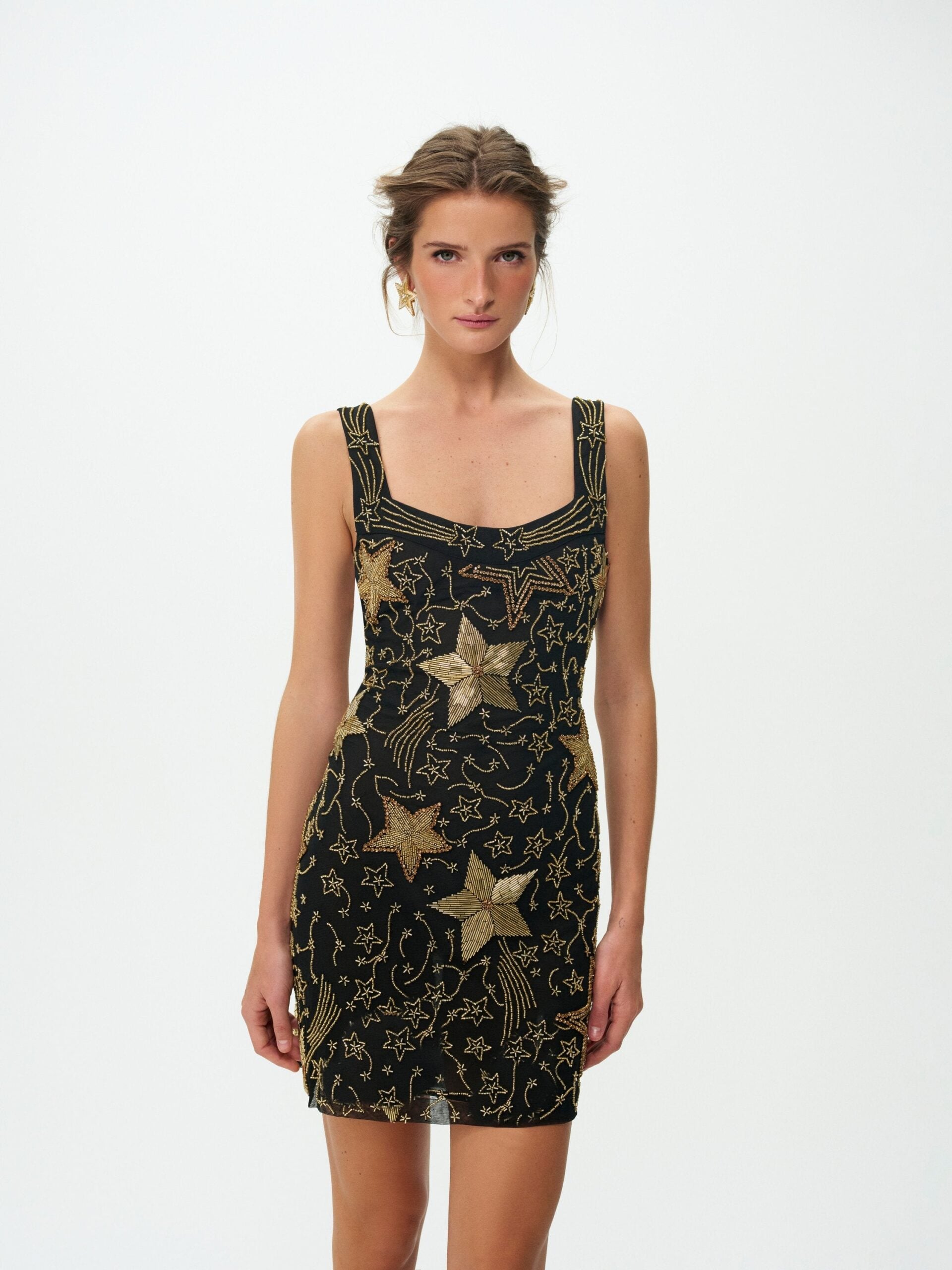 MNFO041026035745155_2 For Love & Lemons Shooting Stars Beaded Mini Dress - Image 2