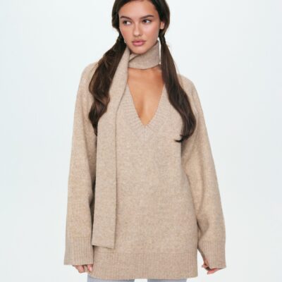 For Love & Lemons Sally Sweater & Scarf Set - Image 1