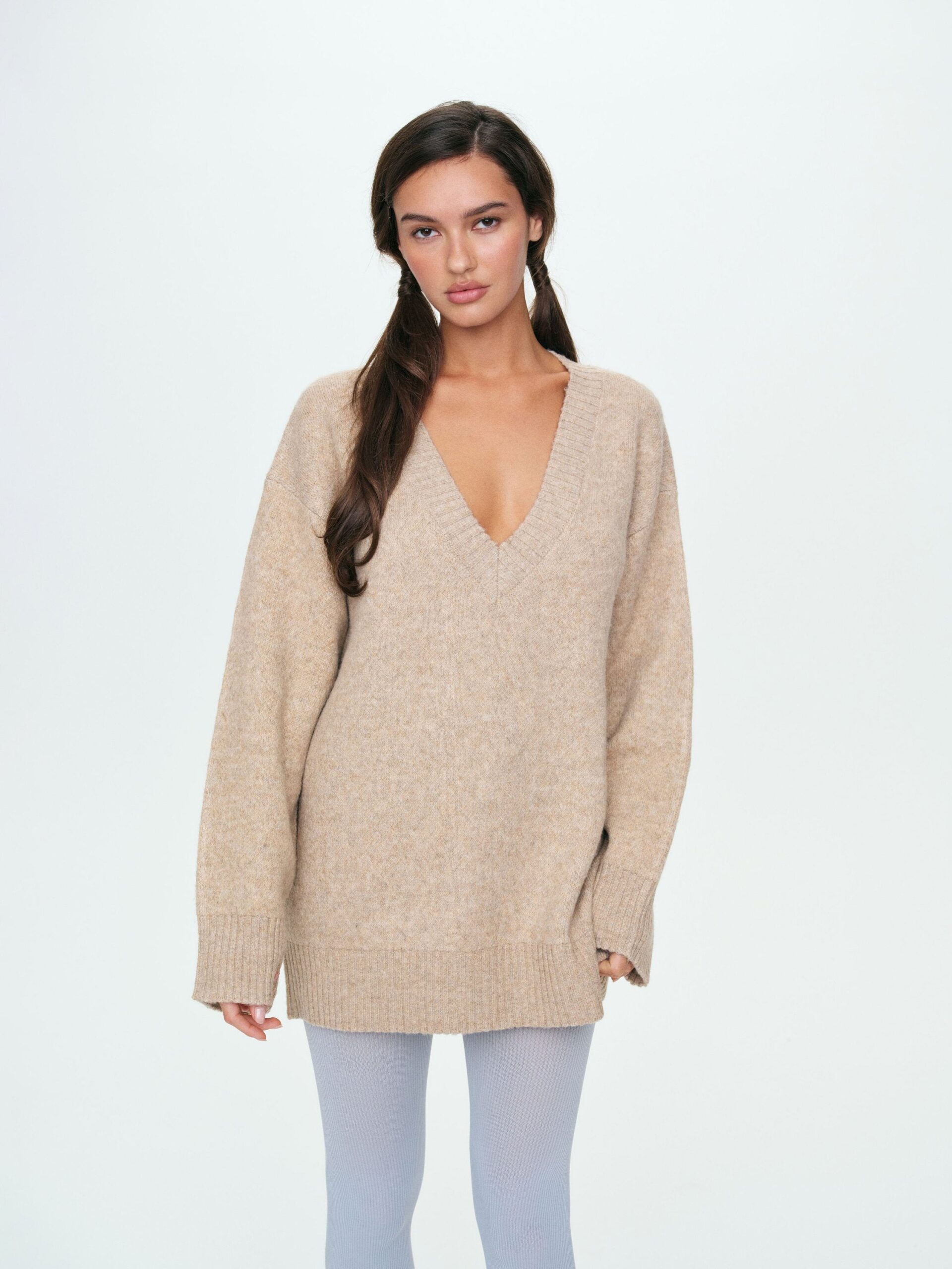 MNFO041026035745169_2 For Love & Lemons Sally Sweater & Scarf Set - Image 2