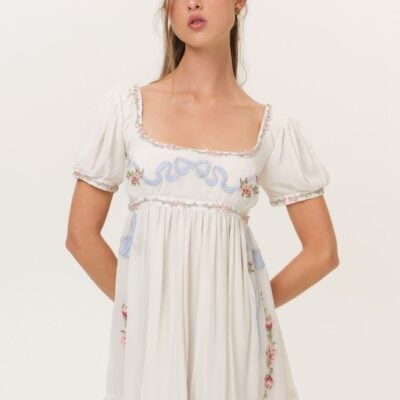 For Love & Lemons Rosemarie Mini Dress - Image 1