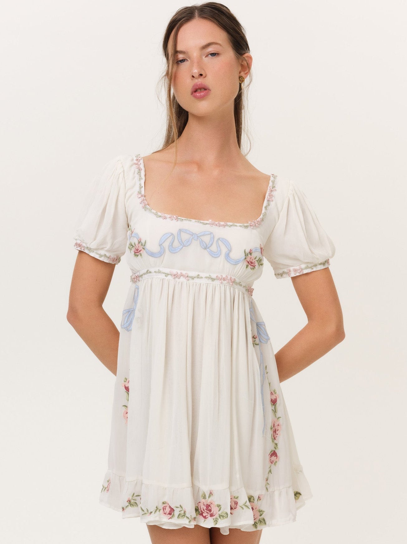 For Love & Lemons Rosemarie Mini Dress - Image 1