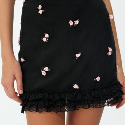 For Love & Lemons Rose Vine Mini Dress - Image 2