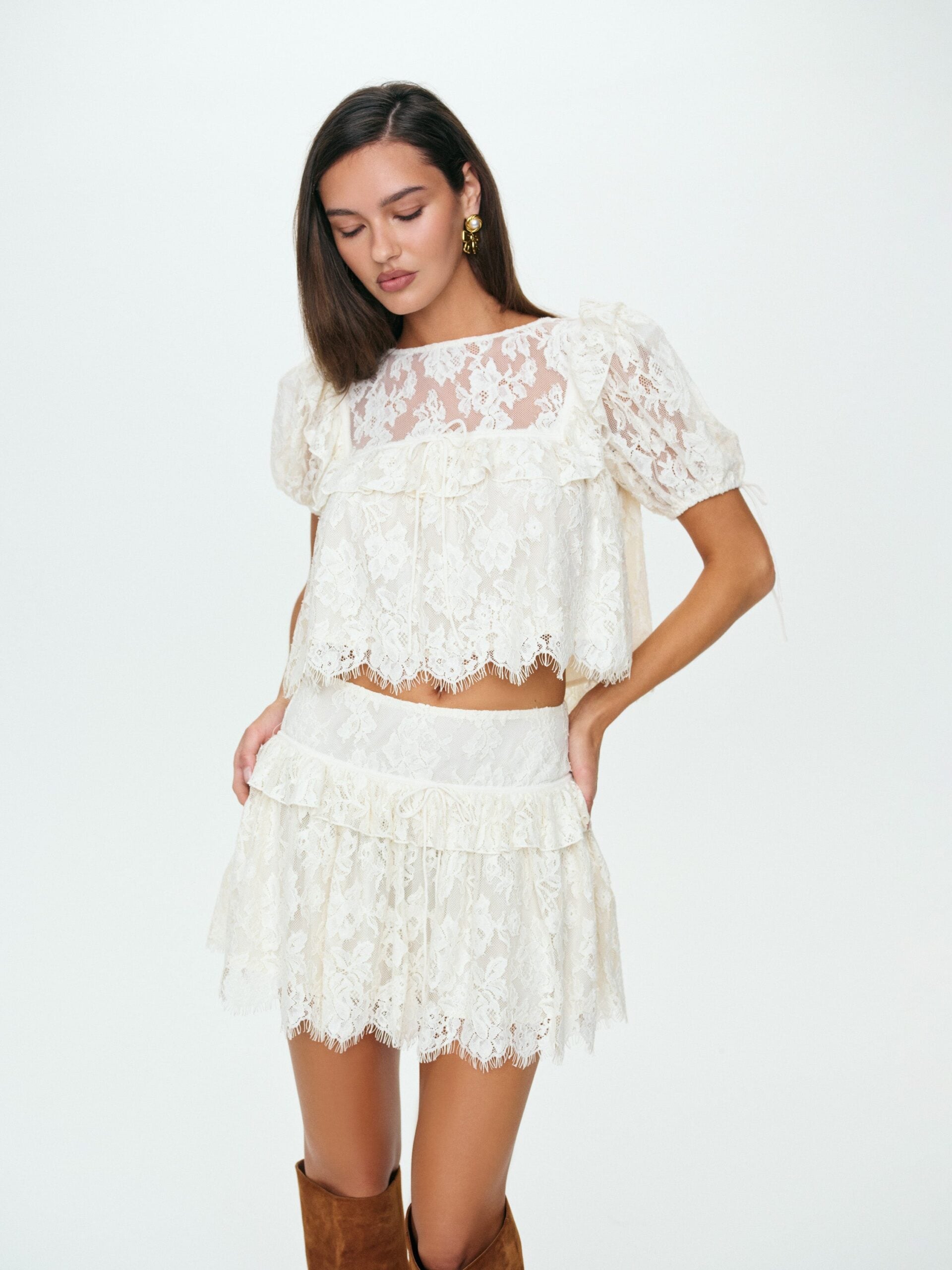 MNFO041026035745180_3 For Love & Lemons Rosa Top - Image 3