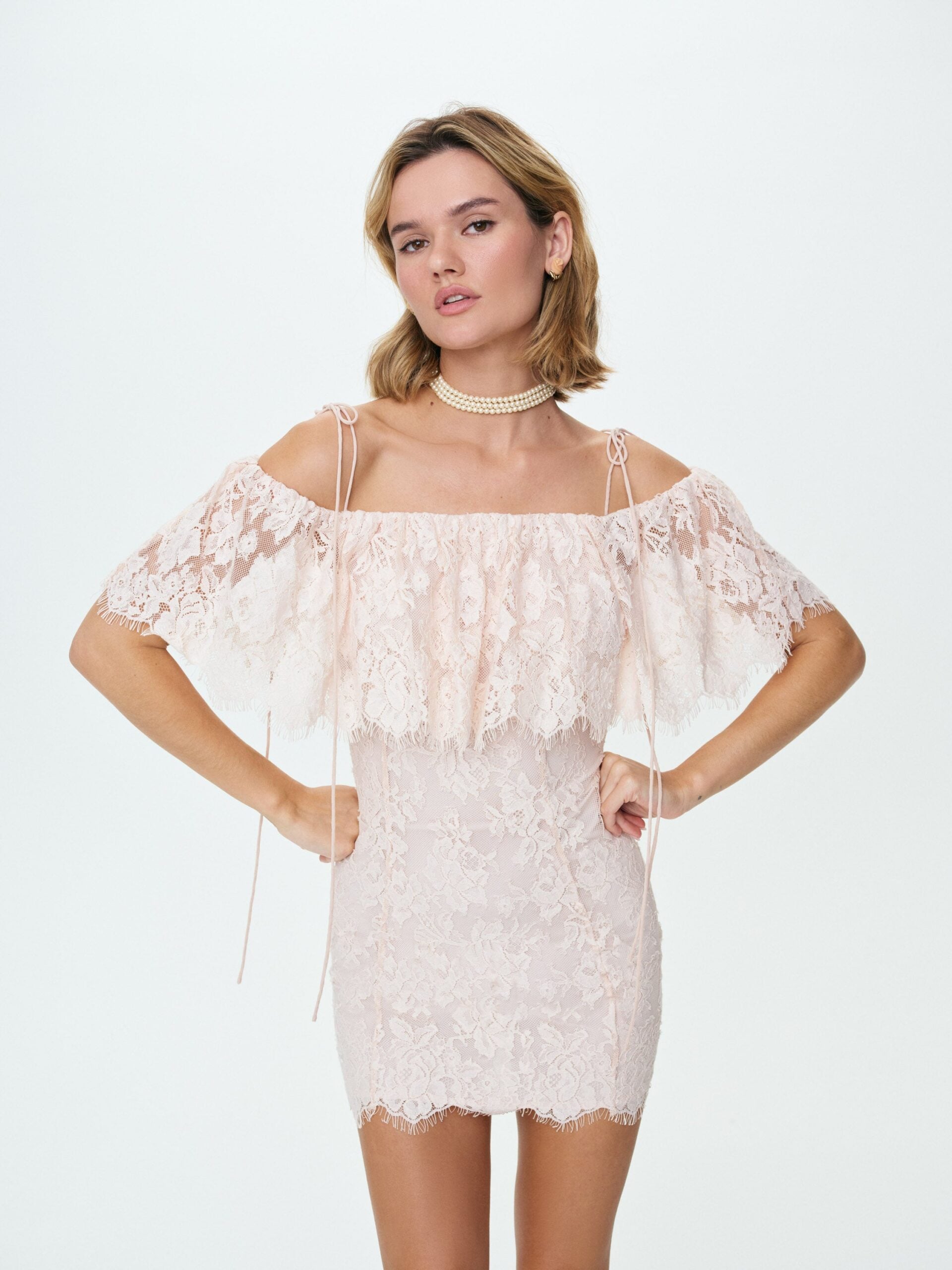 MNFO041026035745181_3 For Love & Lemons Rosa Puff Sleeve Mini Dress - Image 3