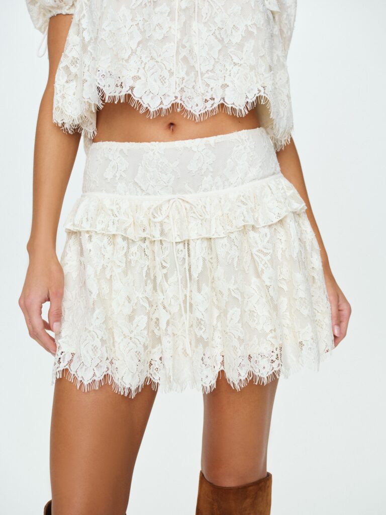 For Love & Lemons Rosa Mini Skirt - Image 1