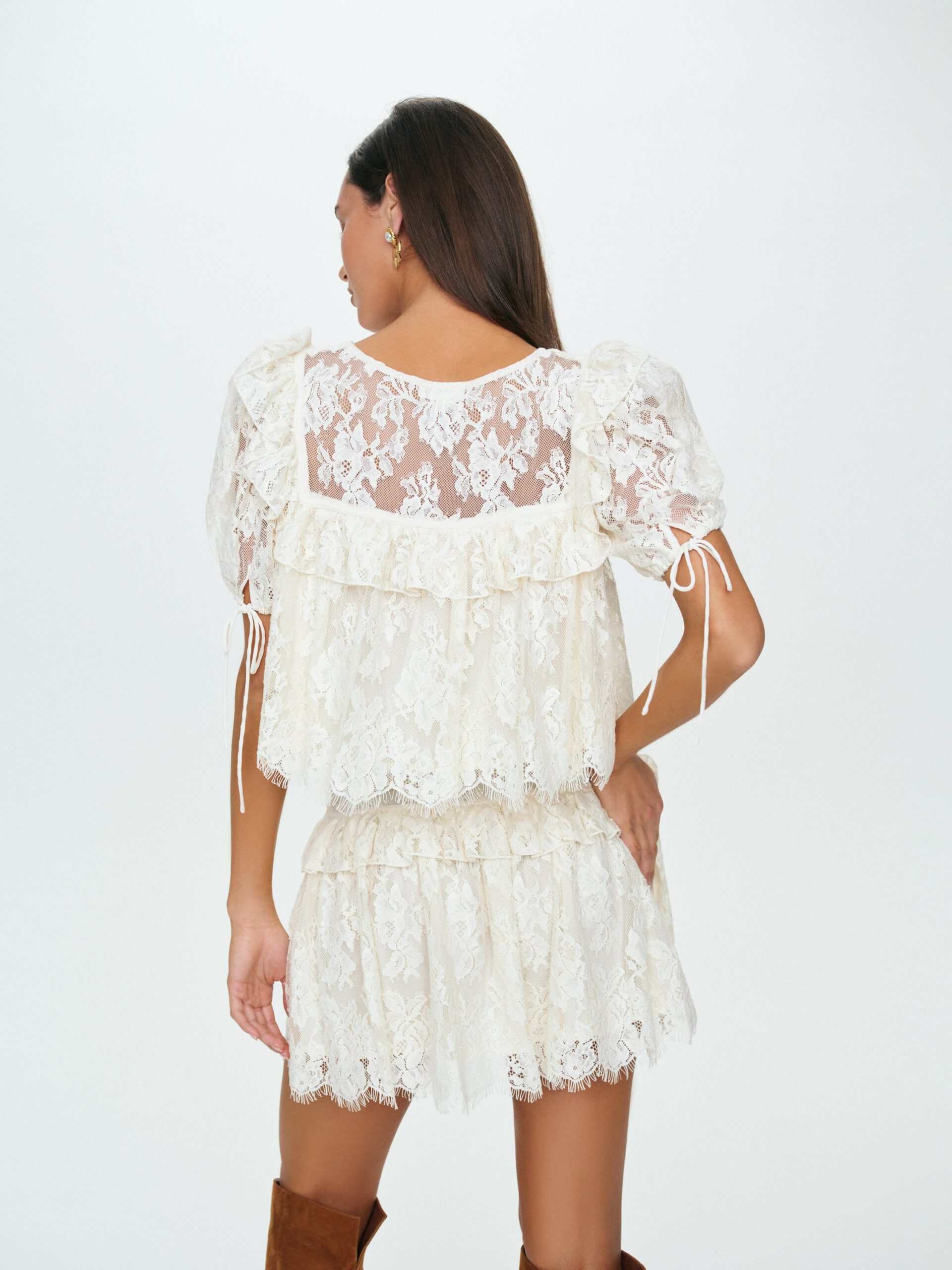 MNFO041026035745182_3 For Love & Lemons Rosa Mini Skirt - Image 3