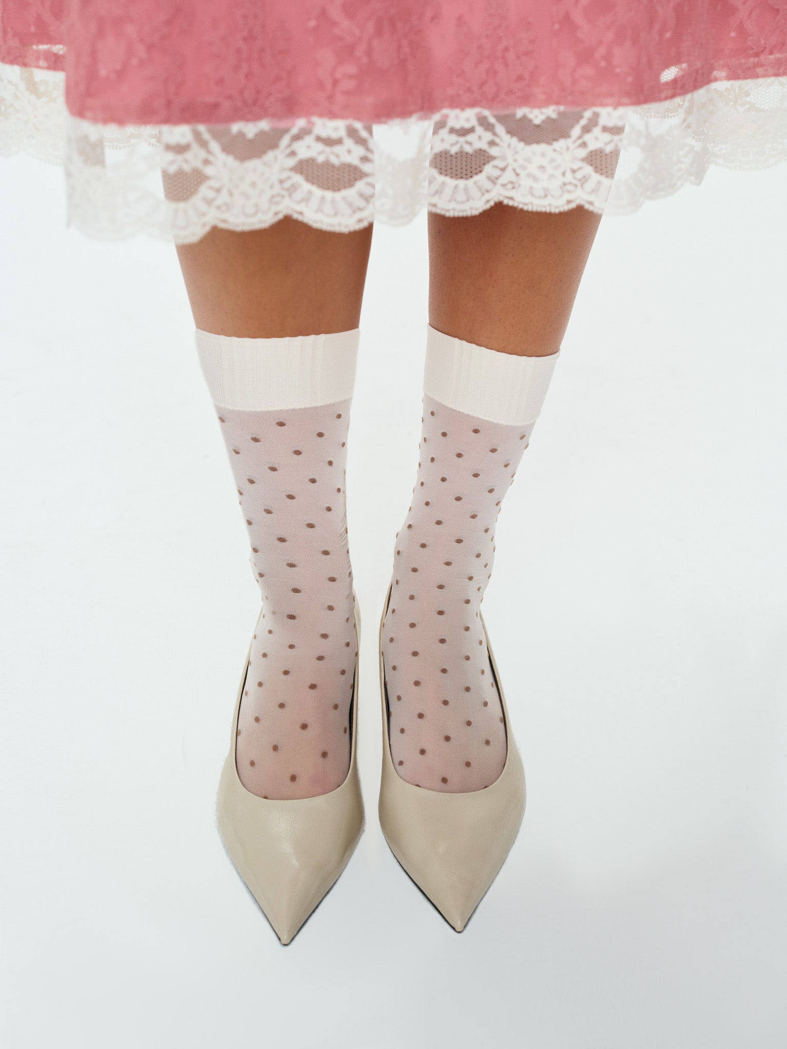MNFO041026035745191_2 For Love & Lemons Polka Dot Knee Highs - Image 2