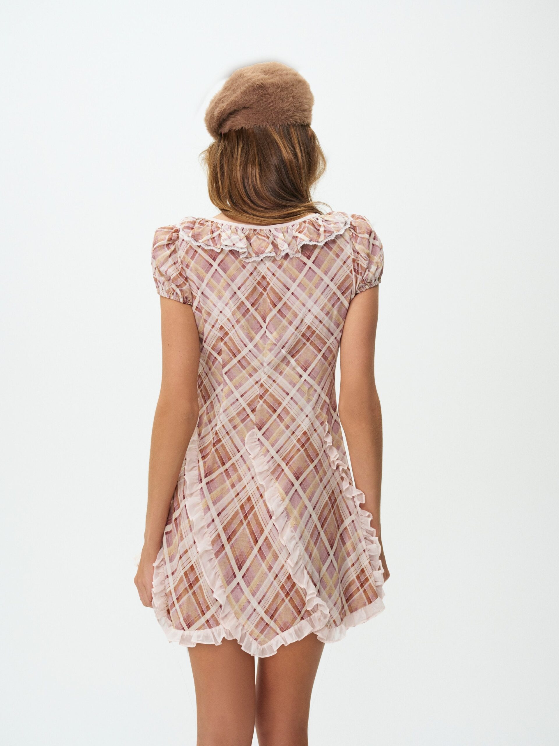 MNFO041026035745193_2 For Love & Lemons Poet Plaid Mini Dress - Image 2