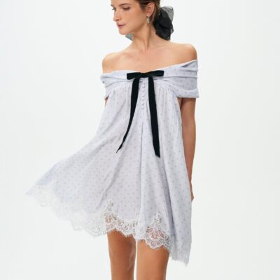 For Love & Lemons Piper Polka Dot Mini Dress - Image 1