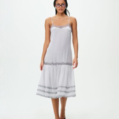For Love & Lemons Piper Polka Dot Midi Dress - Image 1