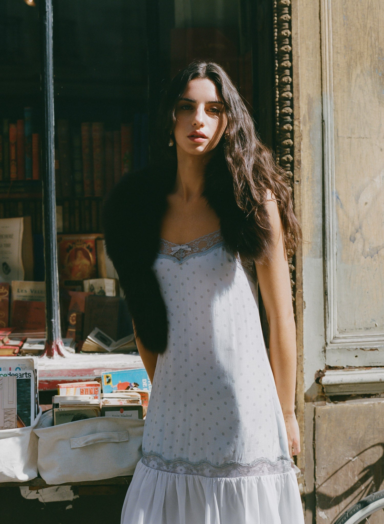 For Love & Lemons Piper Polka Dot Midi Dress - Image 3