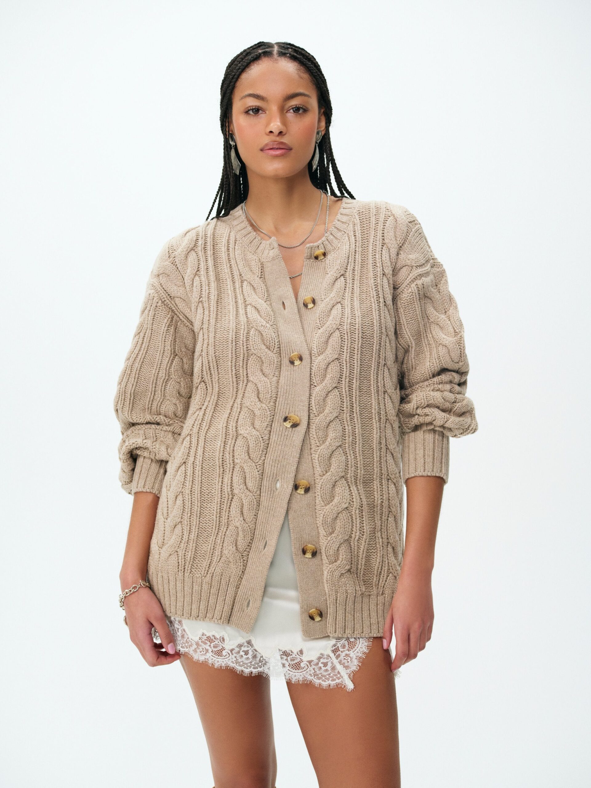 For Love & Lemons Nathalie Oversized Cardigan - Image 1