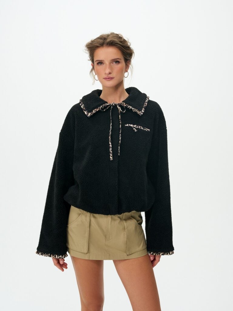For Love & Lemons Natasha Sherpa Jacket - Image 1