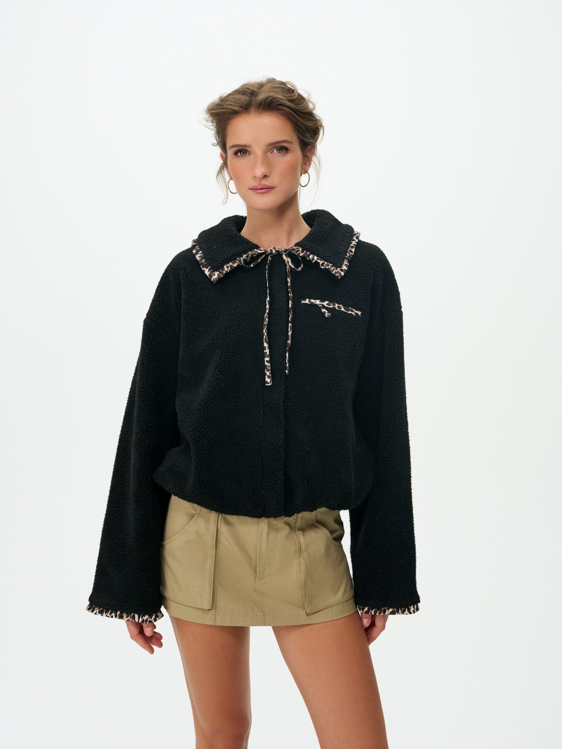 For Love & Lemons Natasha Sherpa Jacket - Image 1