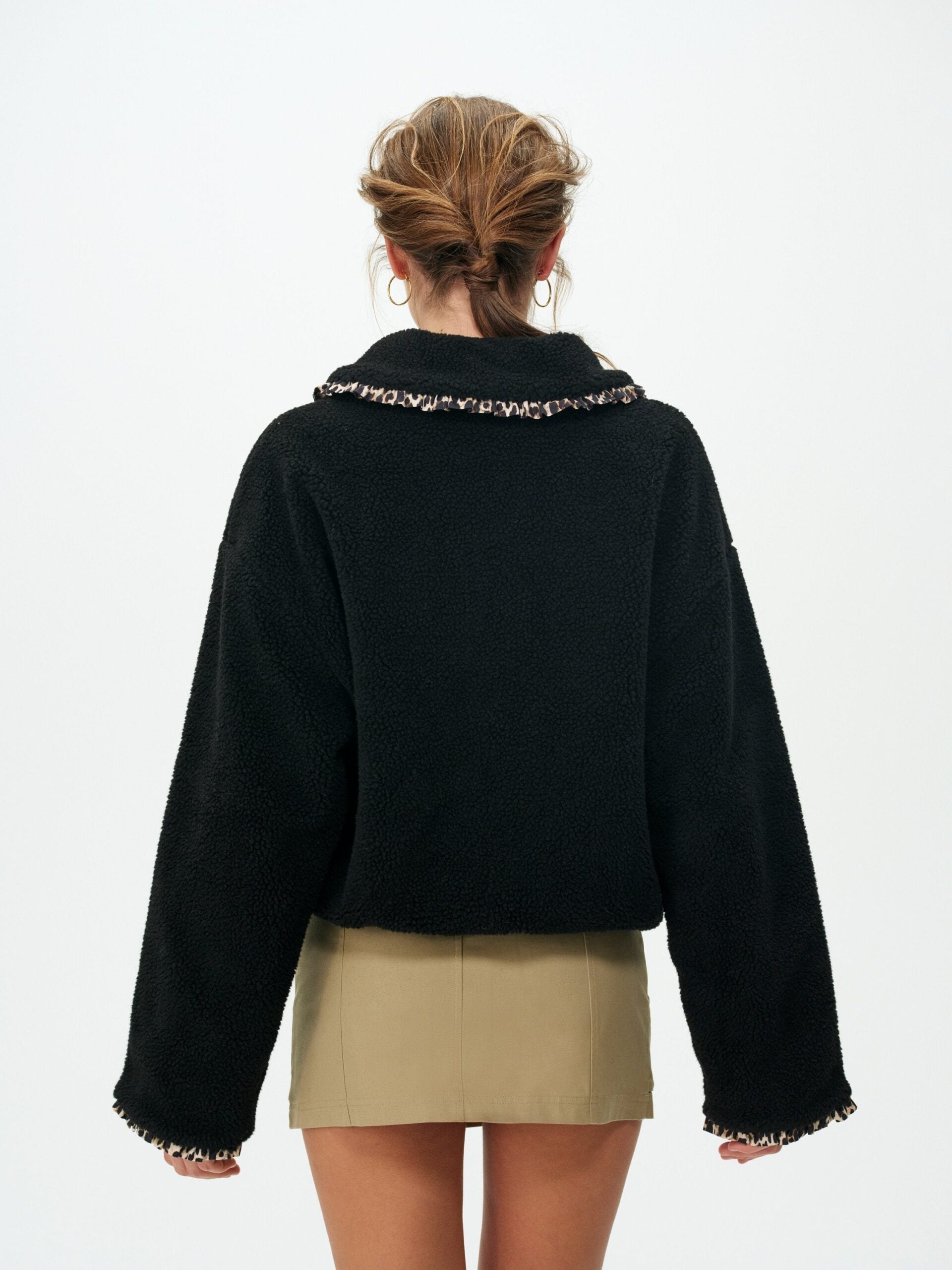 For Love & Lemons Natasha Sherpa Jacket - Image 2