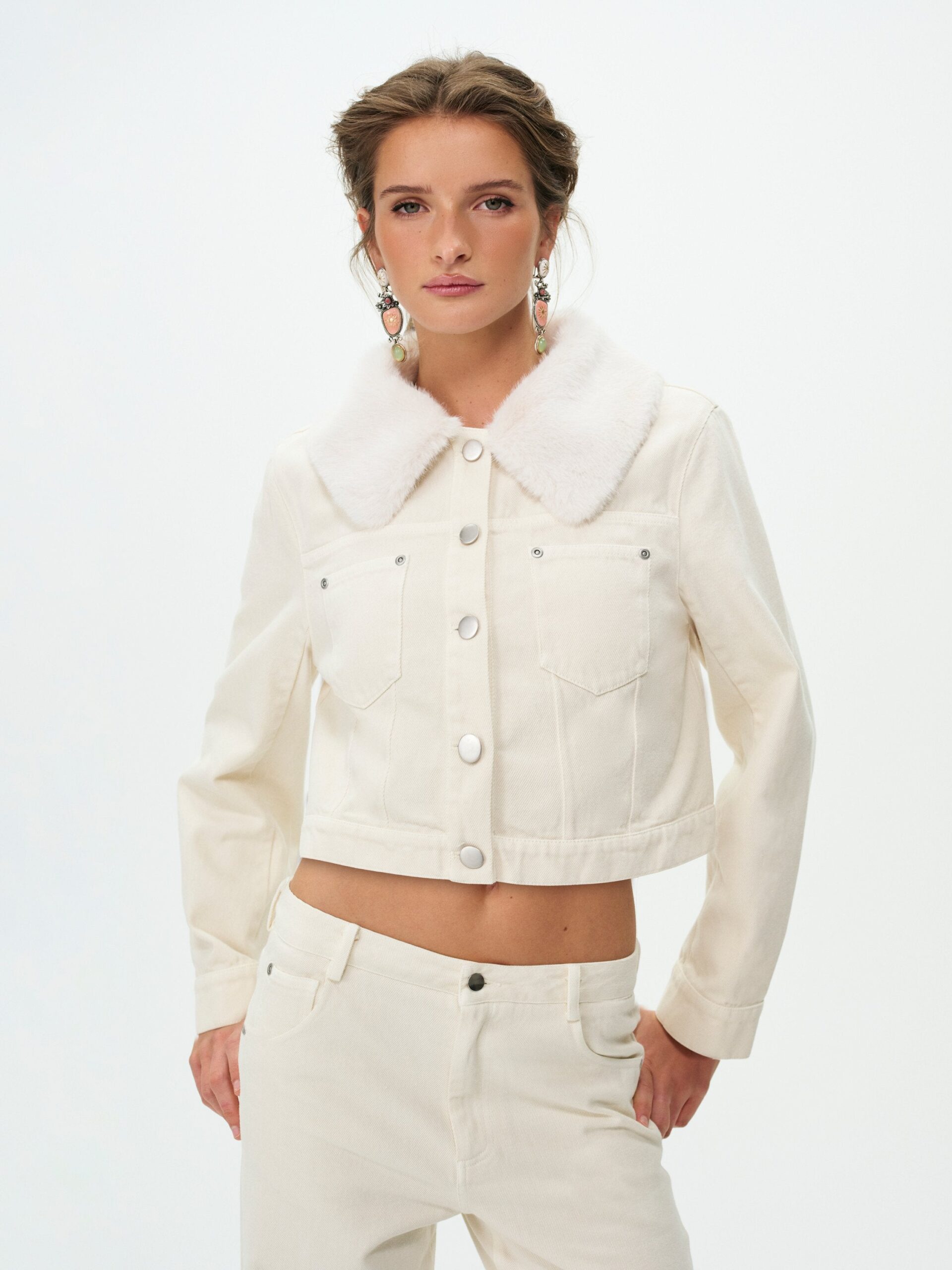 MNFO041026035745211_3 For Love & Lemons Michelle Denim Jacket - Image 3