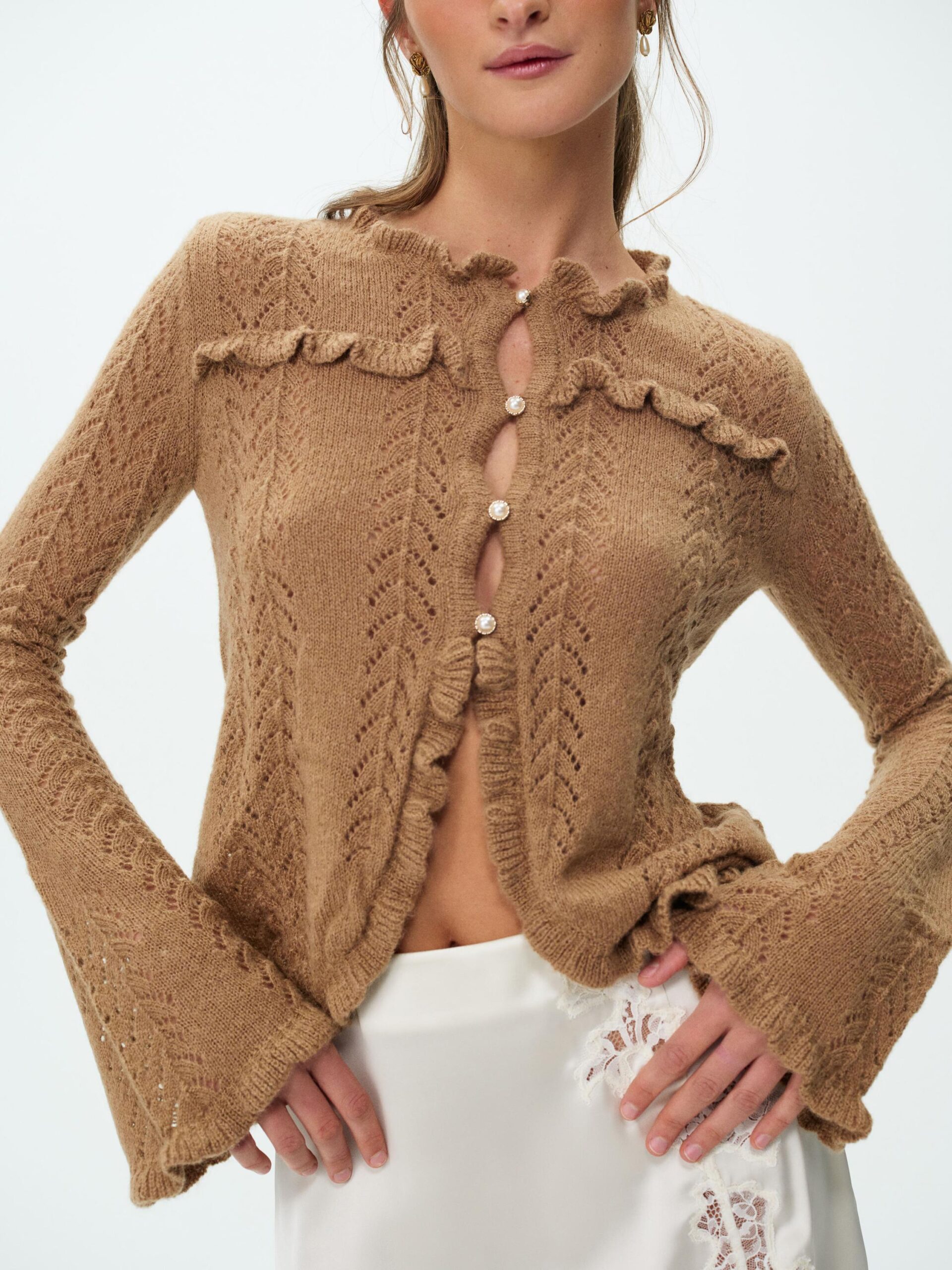 For Love & Lemons Merlot Top - Image 1