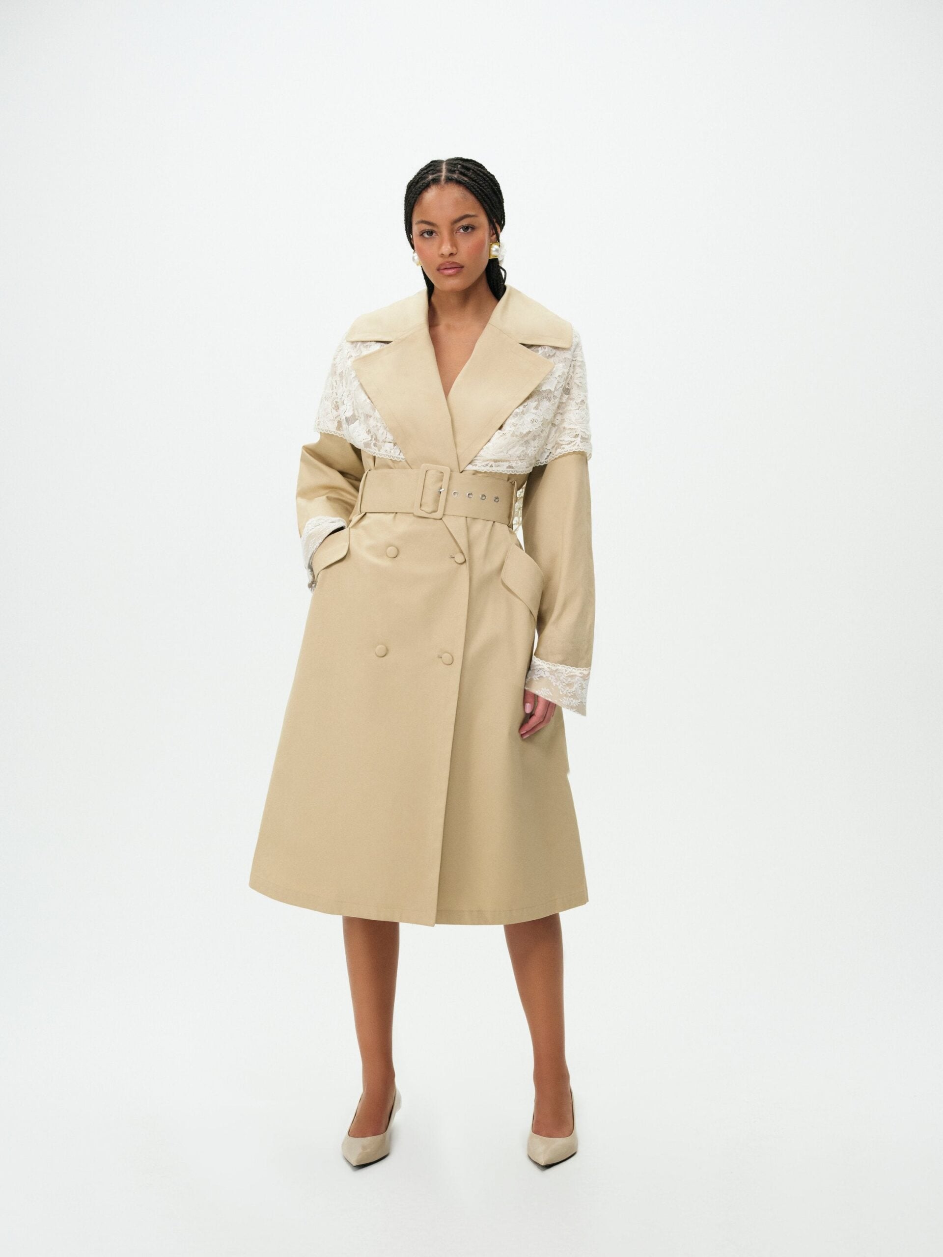 For Love & Lemons Maru Oversized Trench Coat - Image 1
