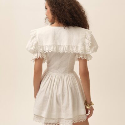 For Love & Lemons Marilyn Collared Mini Dress - Image 2