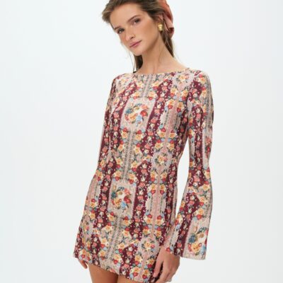 For Love & Lemons Maple Rose Mini Dress - Image 2